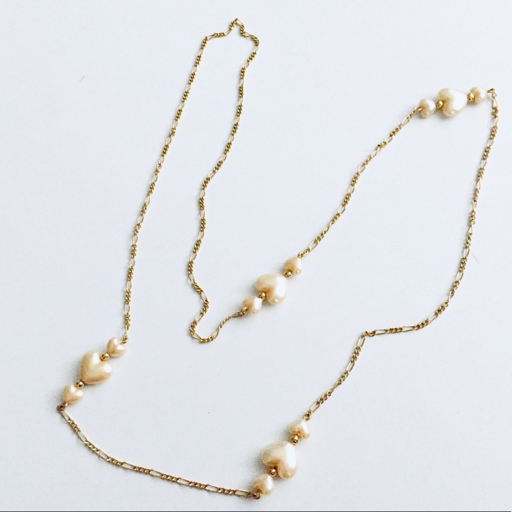 Heart necklace & earrings set